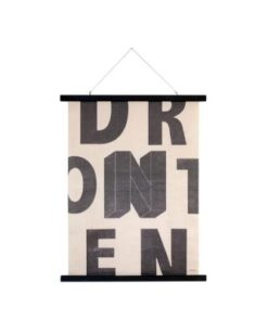 HKliving ASC0045 schoolplaat letters geprint (katoen)