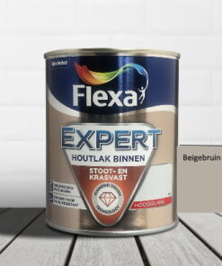 Flexa Expert Lak Hoogglans-beigebruin / 0,75 liter