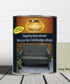De Parel Verfijn Steigerhoutbeits grey wash 0.75 L