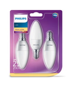 Philips LED-lamp kaars 4W E14 - 3 stuks