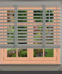 Decomode Jaloezieën ( Lichtgrijs Houtnerf ) Br 60 x H 130 cm 50mm
