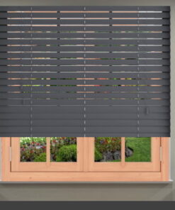 Decomode Jaloezieën Hout ( Donker grijs ) Br 60 x H 130 cm 25mm