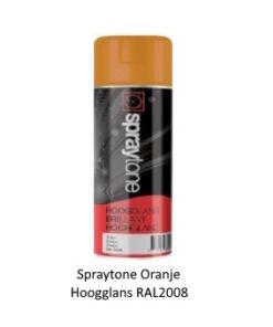 Spraytone Spuitbus Oranje 400ml (Hoogglans) (RAL2008)