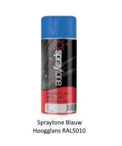 Spraytone Spuitbus Blauw 400ml (Hoogglans) (RAL5010)
