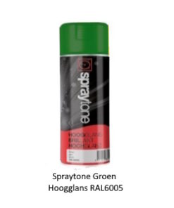 Spraytone Spuitbus Groen 400ml (Hoogglans) (RAL6005)