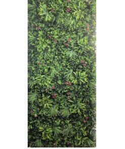 Kunstmatige altijdgroene haag met  planten