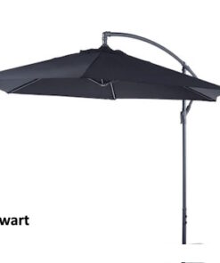 Parasol Shanghai Banana Zwart Ø300 cm