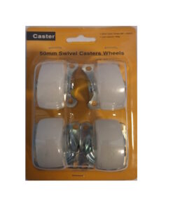 Caster wiel set 50 mm ( kleur wit )
