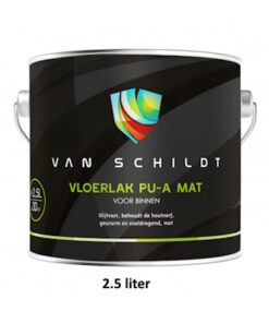 Alternative view of Van Schildt Vloerlak pu-a mat 750ml. (water basis lak) (voor binnen)