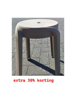 Stapel kruk Beige/ Zwart