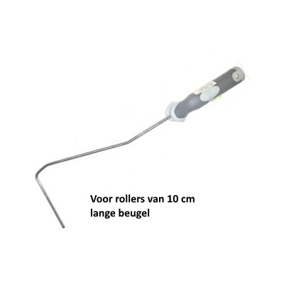 Beugel voor roller - 10cm (as dikte 5mm) (eigenmerk) Lange beugel