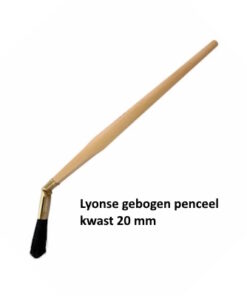 ANZA Gebogen Lyonse Penseel Zwart 20 mm