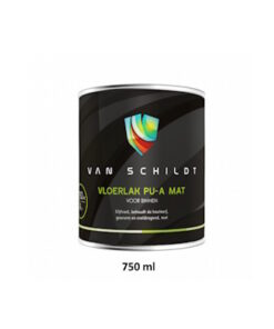 Van Schildt Vloerlak pu-a mat 750ml. (water basis lak) (voor binnen)