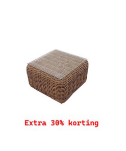 Meera Lounge Bijzettafel - 75x75x35 cm - (Light Yellow)
