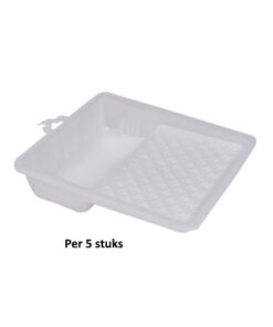 Inzetbak voor verfbak, transparant set van 5 stuks ( 20 x 20 cm)