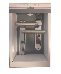 Avenue Deurkruk op schild Siena - RVS - Chroom - WC-sluiting - Afstand 63 mm