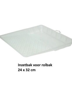 Inzetbak voor verfbak, transparant set van 5 stuks  (24 x 32 cm)