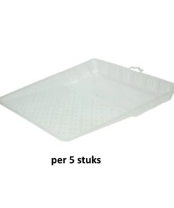 Inzetbak voor verfbak, transparant set van 5 stuks  (24 x 32 cm)